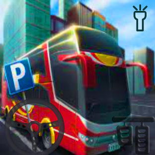 School City Bus Parking 3D